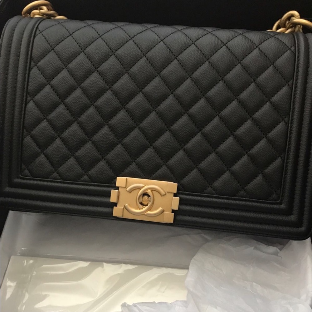 Authentic Chanel boy bag , used just twice only